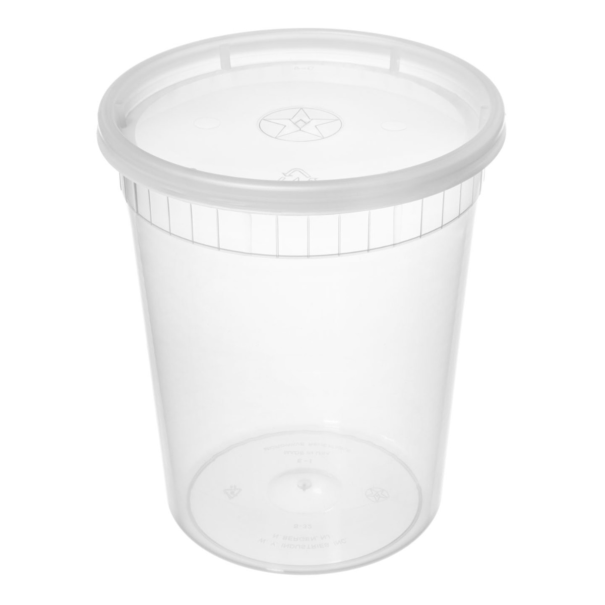 Yw COMINHKR02572325 Sets 32oz Plastic soup/Food Container with Lids