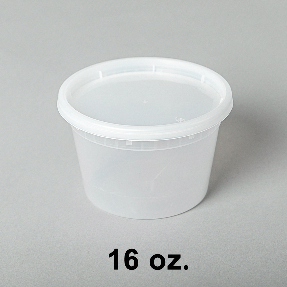 32 oz Soup Containers with Lids Disposable Plastic 240 Set