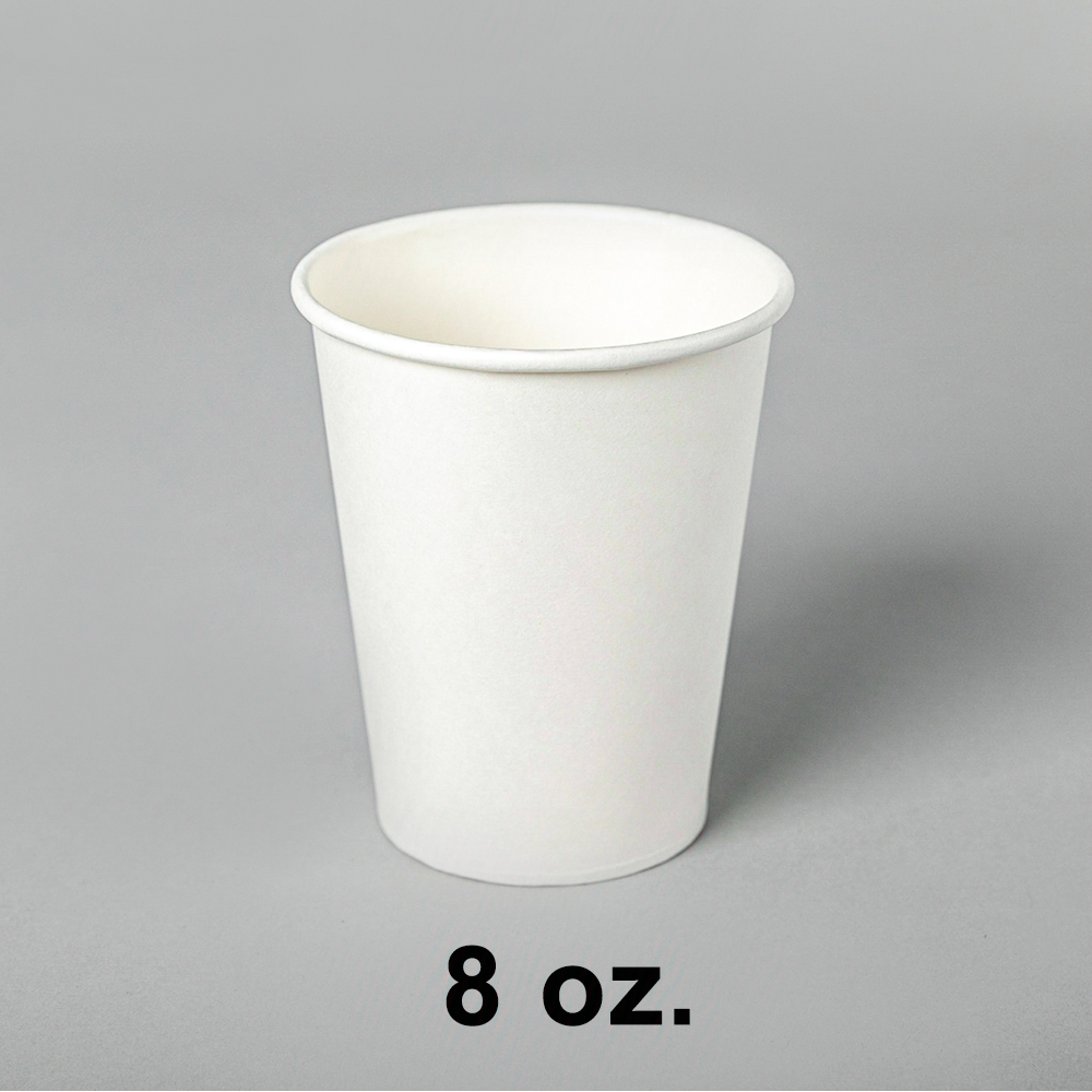 Choice 4 oz. White Poly Paper Hot Cup - 1000/Case