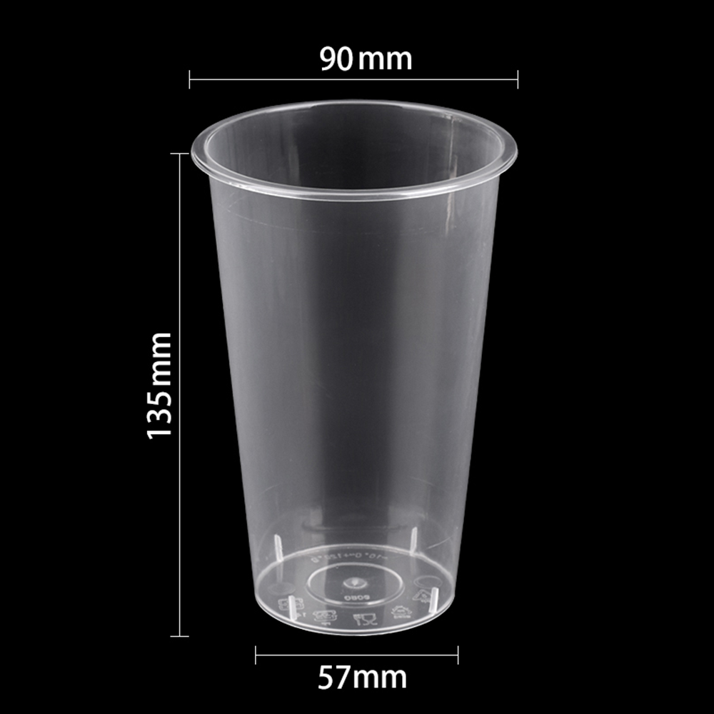 16oz Clear Plastic PET Cold Cups in Bulk - 1000/case