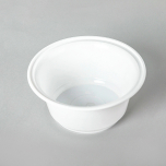 AHD 36 oz. Round White Plastic Bowl Base 8340 (Not Combo) - 200/Case