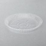 7" Round Clear Plastic Dome Lid - 500/Case