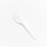 6" White Asian Plastic Fork - 550/Case