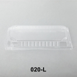 020-L 长方形透明塑料寿司盘盖 9 3/8" X 5 3/4" X 1 1/8" - 800个/箱
