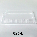 025-L 长方形透明塑料寿司盘盖 10 1/4" X 7 3/8" X 1 3/8" - 504个/箱