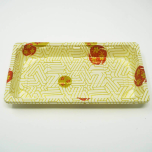 W0.6 长方形白色塑料寿司盘套装 6 3/8" X 3 1/2" X 3/4" - 480套/箱