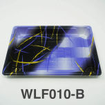 TZ 010WLF-B Rectangular Blue Plastic Sushi Tray Container Base (Not Combo) 7 3/8" X 5 1/8" X 7/8" - 1200/Case