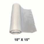 HDPE Clear Plastic Produce Bag 10" X 15" - 4/Case