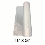 高级透明塑料保鲜袋18" X 24" - 4/箱
