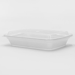 RT 长方形白色塑料餐盒套装 28 oz. (868) - 150套/箱