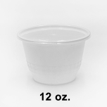 SR 12 oz. Round White Plastic Bowl Set (B12) - 240/Case