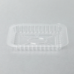 WS Rectangular Clear Plastic Lid For 1 lb. Aluminum Foil Steam Table Pan - 1000/Case