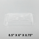 长方形透明塑料盖 适配1.5-2.25磅锡纸烤盘 - 500/箱