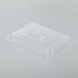 WS Rectangular Clear Plastic Lid For 1.5-2.25 lb. Aluminum Foil Steam Table Pan - 500/Case