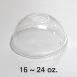 WS 透明塑料冷饮拱形杯盖 16-24 oz. - 1000/箱