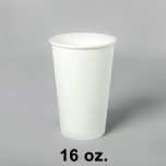 White Paper Coffee Cups 16 oz. - 1000/Case