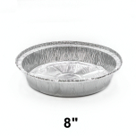 WS Heavy Duty 8" Round Aluminum Foil Pan (Not Combo) - 500/Case