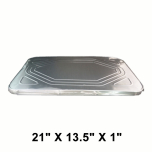 Rectangular Aluminum Full Size Lid 21" X 13.5" X 1" - 50/Case