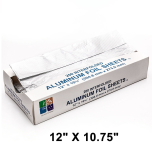 Aluminum Pop-up Foil Sheets 12" X 10.75" - 2400/Case