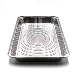 WS Full Size 20.5" X 12.75" X 2" Rectangular Aluminum Foil Steam Table Pan Medium (Not Combo) - 40/Case