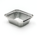 WS 705 Extra-Heavy Duty 1 lb. Oblong Aluminum Foil Pan 5.5" X 4.5" X 2" (Not Combo) - 1000/Case