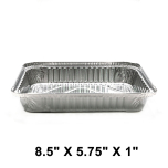 768 加厚长方形1.5磅容量浅锡纸盘8.5" X 5.75" X 1" (非套装) - 500/箱