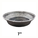 WS 7" Round Aluminum Foil Pan (Not Combo) - 500/Case