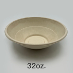 32 oz. Sugarcane Poke Bowl (Natural) - 500/Case