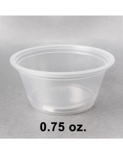 塑料透明调料杯 0.75 oz. (非套装) - 2000/箱