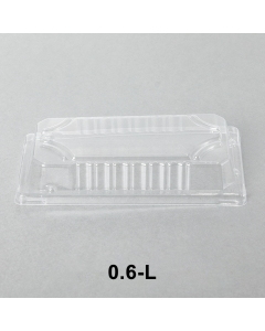 0.6-L 长方形透明塑料寿司盘盖 6 3/8