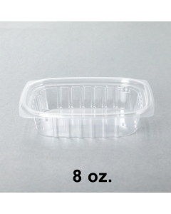 Dart 8 oz. 长方形透明塑料盒底 C8DER (非套装) - 1008/箱