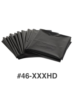 Black Plastic Garbage Bag #46 XXXHD Extra Heavy Duty 40" X 46" - 40/Case