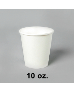 White Paper Coffee Cups 10 oz. - 1000/Case