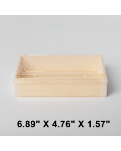 豪华 长方形木质餐盒套装 6.89 X 4.76 X 1.57 - 600/箱