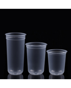 U-Shape-Clear-Frosted-Injection-Cold-Cup