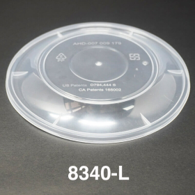 AHD Round Clear Plastic Lid For 8320/8340 - 300/Case