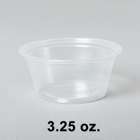 3.25 oz. Clear Plastic Portion Cup (Not Combo) - 2000/Case