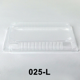 025-L 长方形透明塑料寿司盘盖 10 1/4