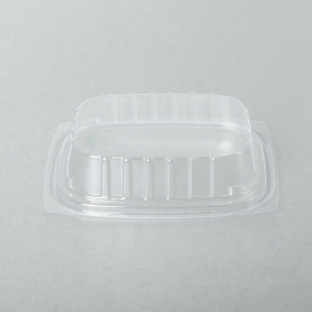 Dart 8 oz. Rectangular Clear Plastic Container Base (C8DER) (Not Combo) - 1008/Case