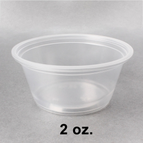 Dart 2 oz. Clear Plastic Portion Cup (Not Combo) - 2500/Case