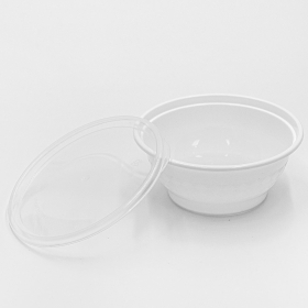 SR 8 oz. Round White Plastic Bowl Set (B08) - 240/Case