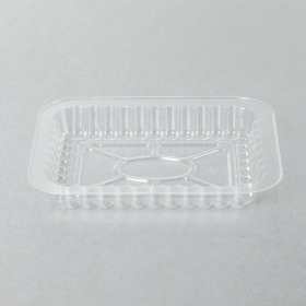 WS Rectangular Clear Plastic Lid For 1 lb. Aluminum Foil Steam Table Pan - 1000/Case