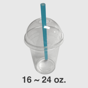 WS Clear Plastic Dome Lid For Cold Cup 16-24 oz. - 1000/Case