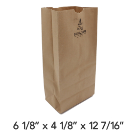 Duro Husky Heavy Duty 8 lb. Kraftpaper Bag - 400/Case