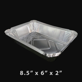 WS 788 Extra-Heavy Duty 2.25 lbs. Oblong Aluminum Foil Pan 8.5