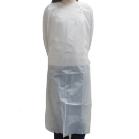 WS 28" X 46" White Poly Apron - 25/Box