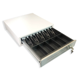 White Steel Cash Drawer, 5 Bills/5 Coins