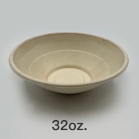 32 oz. Sugarcane Poke Bowl (Natural) - 500/Case