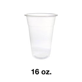 95 PP 透明冷饮杯 (软)  16 oz. - 1000件/箱