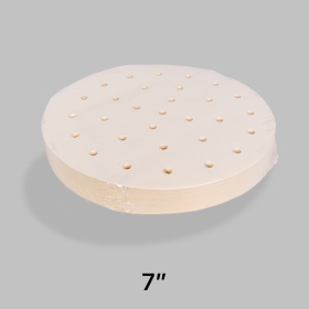圆形白色蒸笼纸 7寸 - 2000/箱